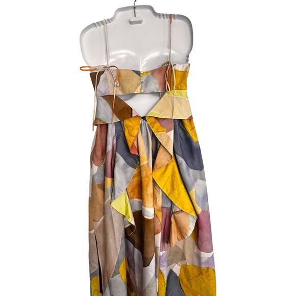 ASOS EDITION Empire Cami Maxi Dress in Pastel Abstract Boho Print Women’s Sz 0 - Picture 8 of 16
